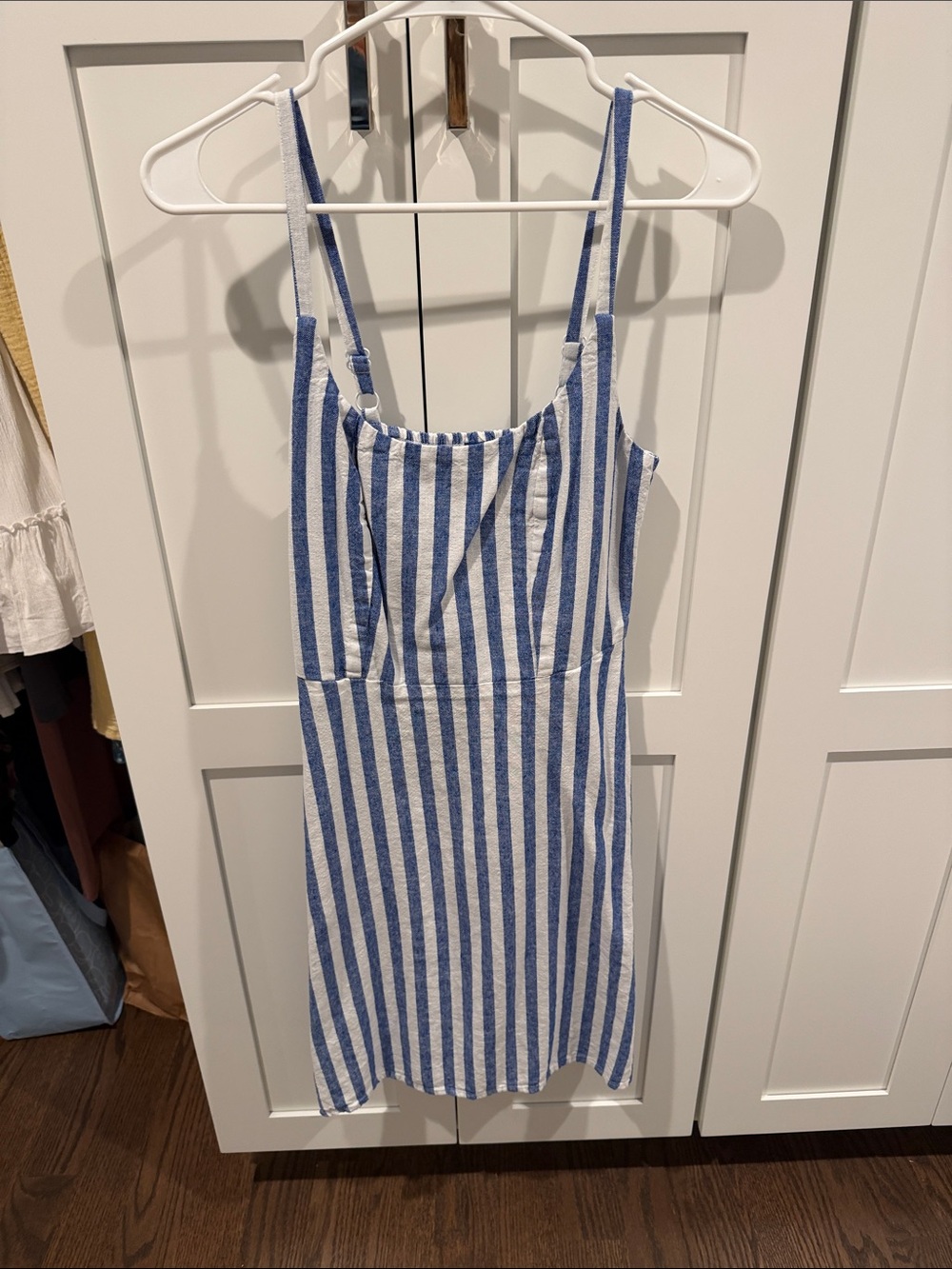 Old Navy Blue and White Striped Sundress